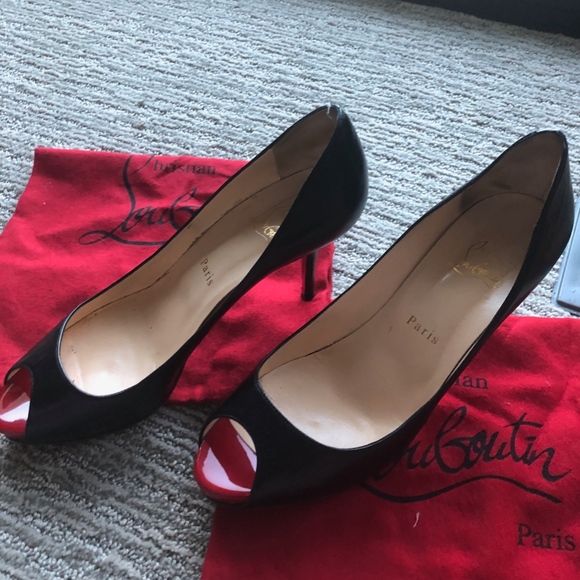 Christian Louboutin Very Prive Lady Peep Toe Pump - Picture 2 of 6